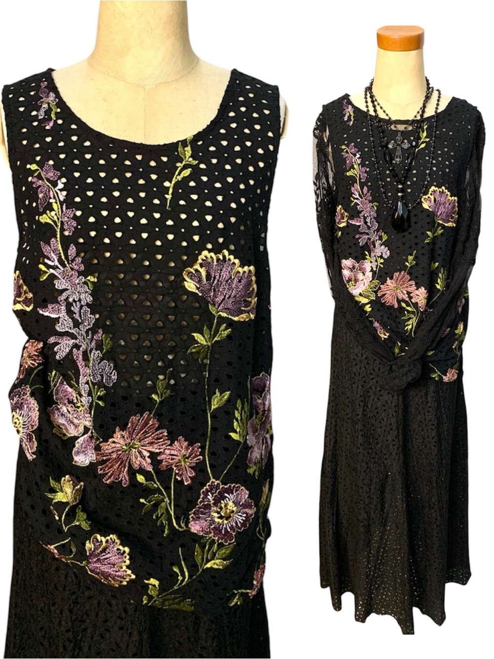 Meadow Rue for Anthropologie “Harriet” Floral Embroidered Eyelet Tank Top- M